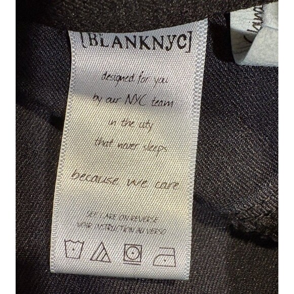 Blank NYC Pull On Flare Jegging Jeans Women's Size 27 Dark Wash Denim 02U-7283 - Picture 4 of 12